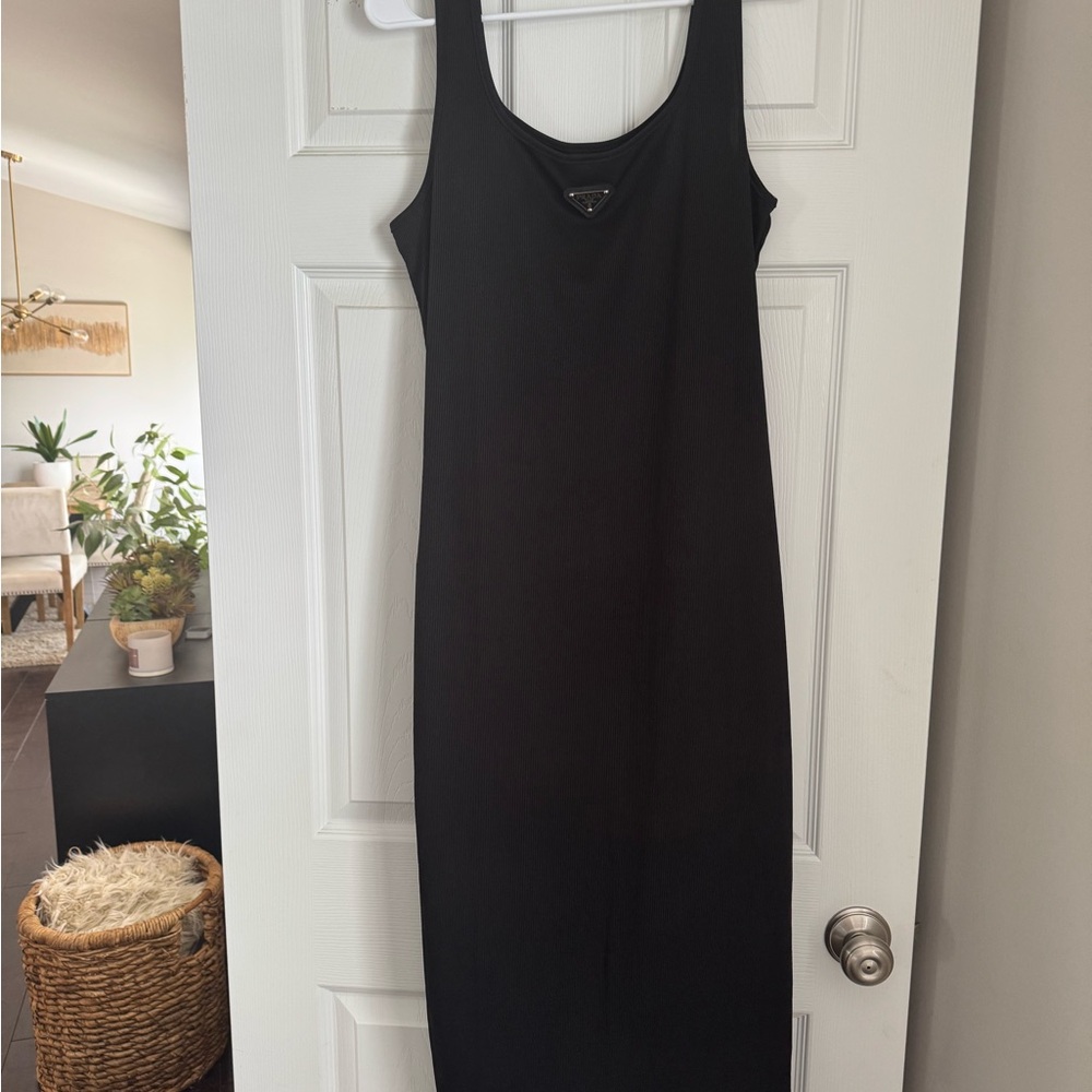 Prada Black Midi maxi Dress no refunds no exchanges all sales final no receipt